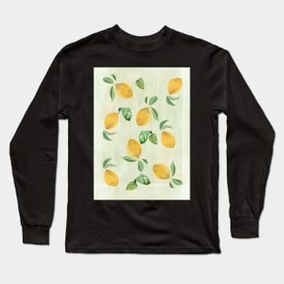 Lemon Pattern Long Sleeve T-Shirt